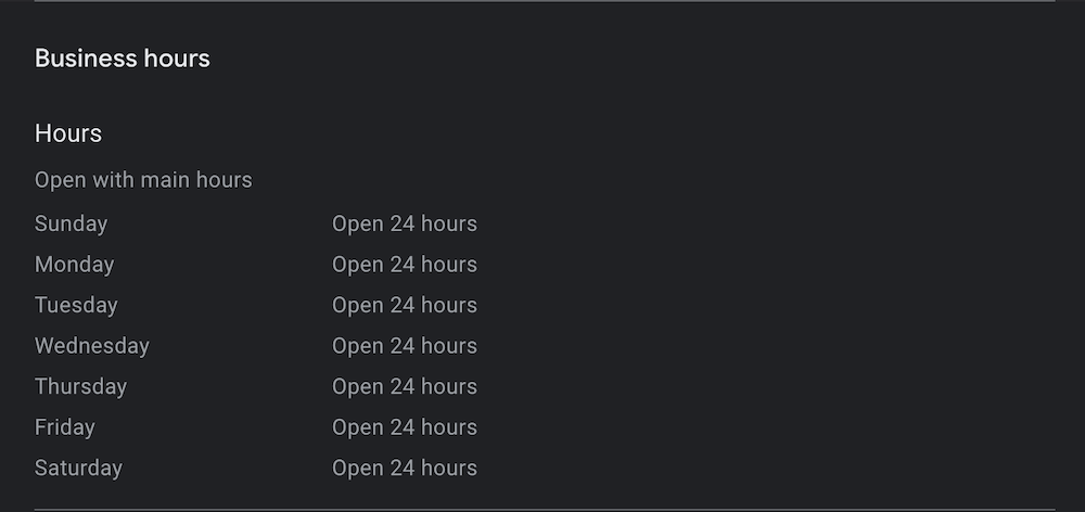 Adding Business hours To Your GBP