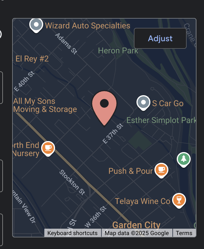 Adjust Your GBP Pin Location