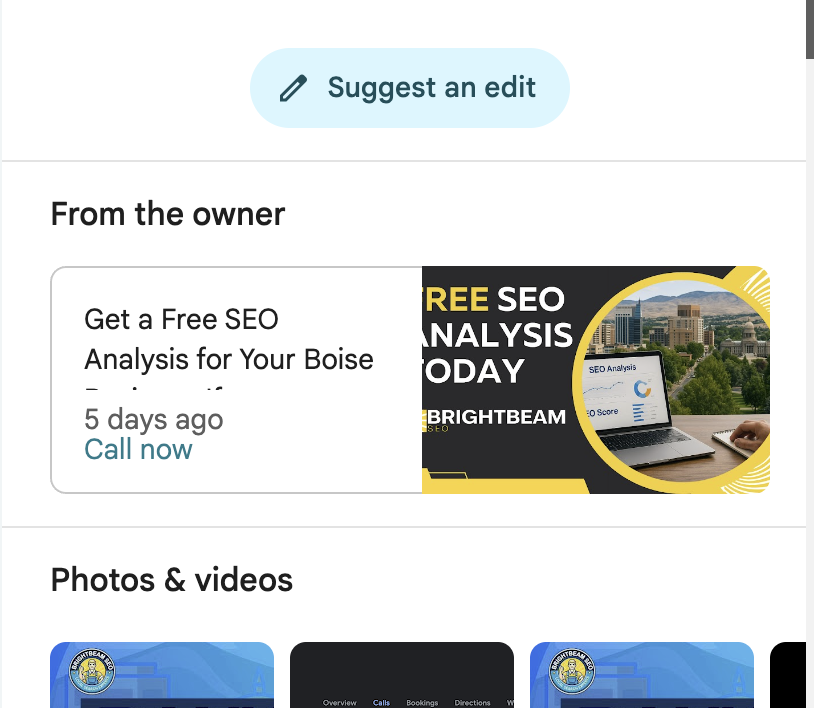 Update Post Type Being Displayed on a GBP